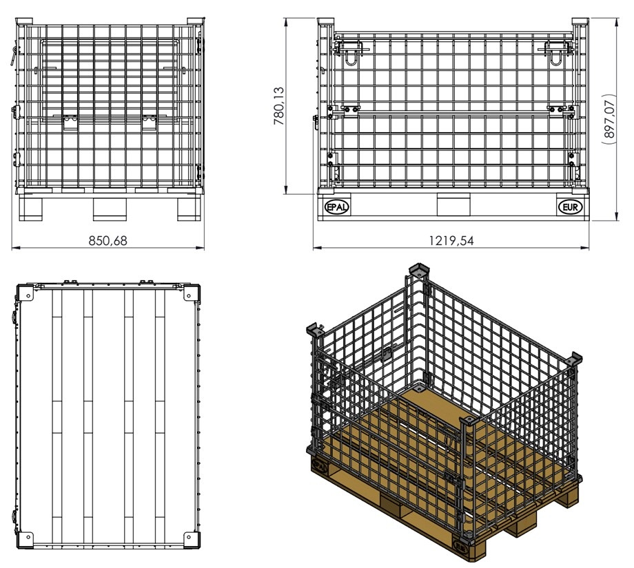 STANDART DEMONTE TELLİ KONTEYNER-49