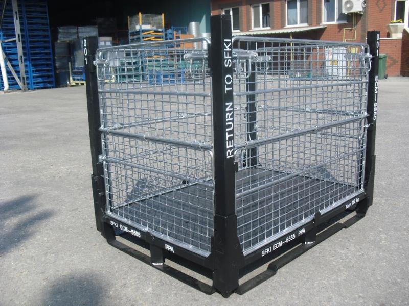 STANDARD FOLDABLE WIRE CONTAINER-4