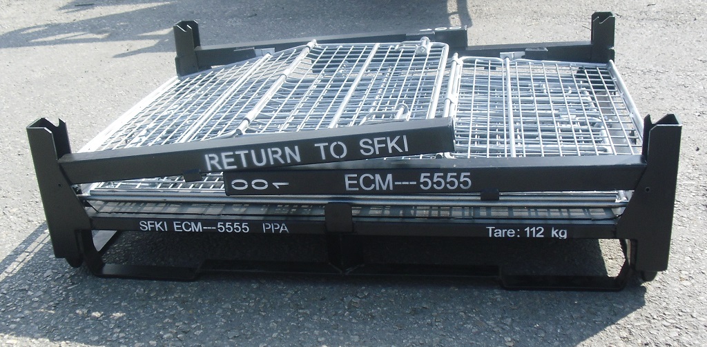 STANDARD FOLDABLE WIRE CONTAINER-4
