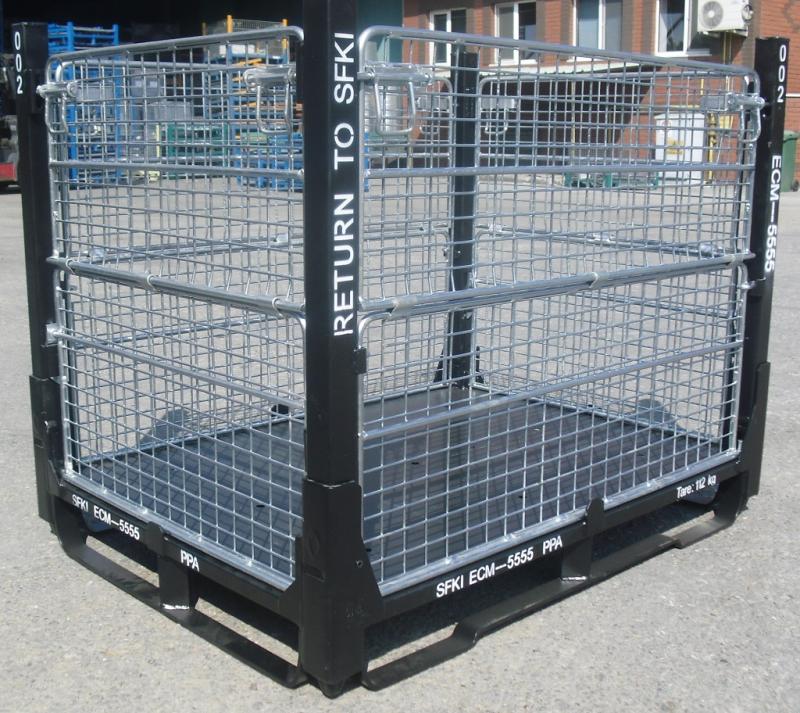STANDARD FOLDABLE WIRE CONTAINER-4